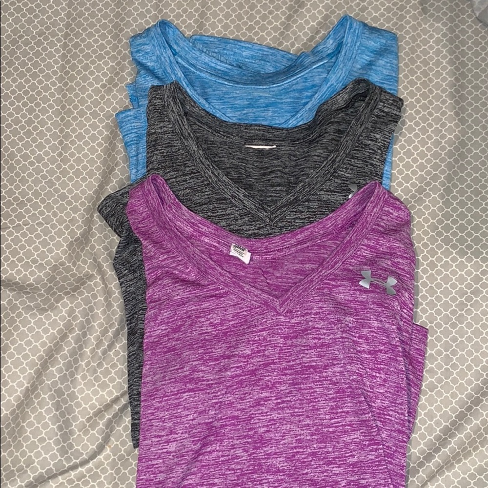 Under armour v-neck t-shirts